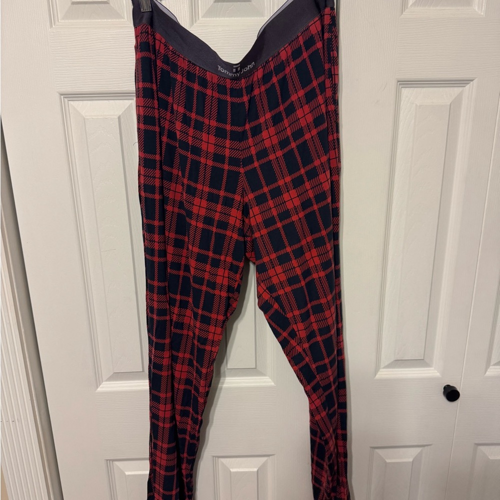 Tommy John Red and Black Plaid women’s PJ bottom